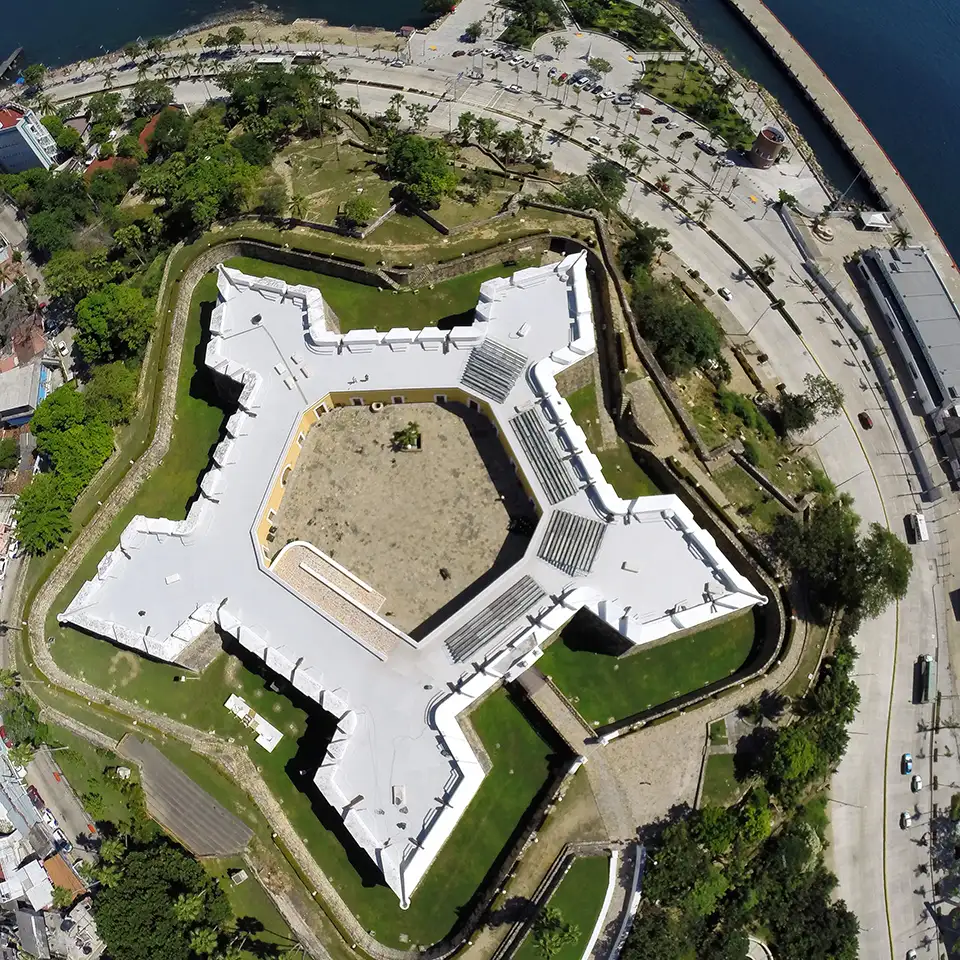 Fuerte san diego acapulco vista aérea.